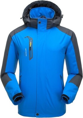 Naudamp Mens Waterproof Softshell Jacket Lightweight Rain Coat for Hiking