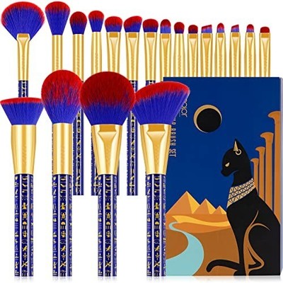 Docolor 19pc Makeup Brush Set Ancient Egyptian Kabuki Face Eye Brushes
