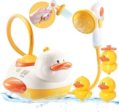 Sotodik Auto Water Spray Bath Toy W/ 3 Spraying Ducks & Shower Head