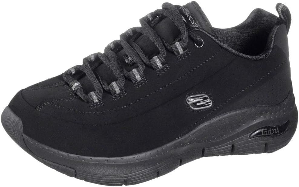 Skechers Womens Arch Fit Metro Skyline Sneaker Black UK 8 Medium Comfort