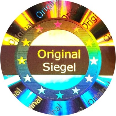 500pcs 25mm Silver 3D Hologram Tamper Proof Security Seal Stickers