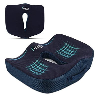 Feagar Memory Foam Seat Cushion Coccyx Orthopedic Non-Slip Pain Relief