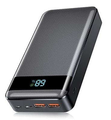 Power Bank 30000mAh 22.5W PD USB-C Portable Charger Fast Charge iPhone Samsung