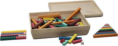 Wissner RE-Wood Counting Rods Active Learning Set 126pcs Cotton Bag Multi Color