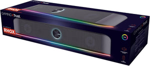 Trust GXT 1619 Rhox RGB Soundbar, PC Speakers, 12W, USB, 3.5mm Jack, Black/Grey