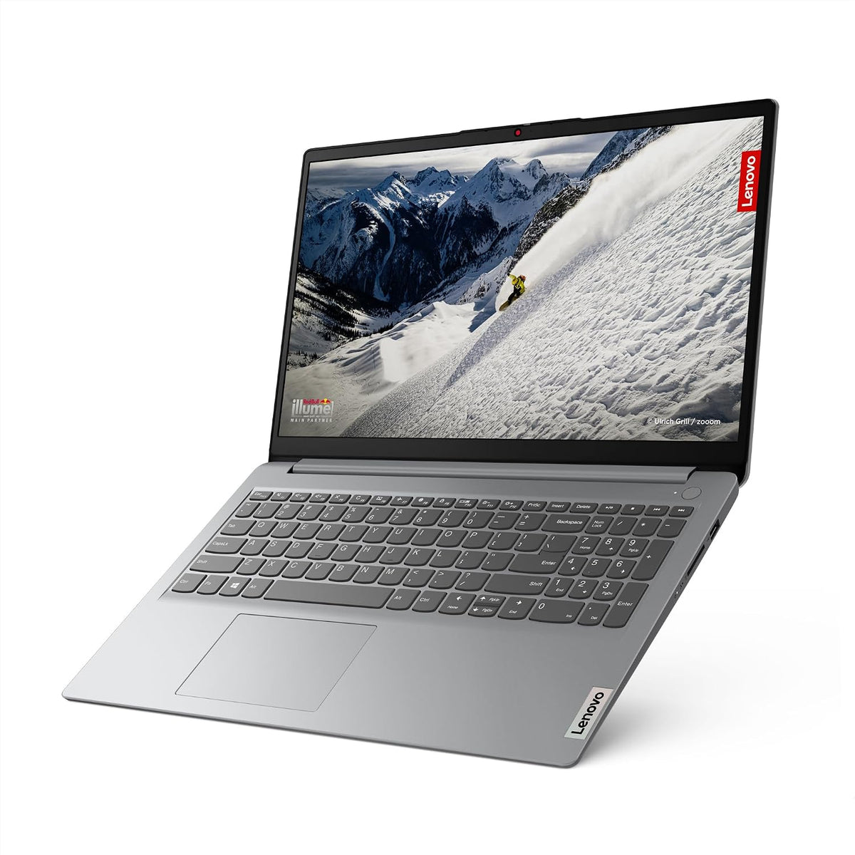 Lenovo IdeaPad 1, 15in, Celeron N4500, 4GB RAM, 128GB eMMC, Cloud Grey
