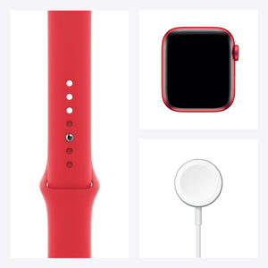 Apple Watch Series 6 (GPS+Cellular, 40mm) PRODUCT(RED) Case + Red Strap
