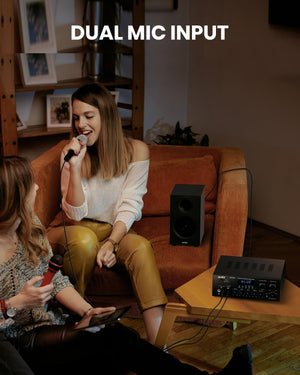 Moukey MAMP1 2.0 Stereo Amplifier 220W Bluetooth 5.0, USB/SD/AUX/RCA/Mic, Radio