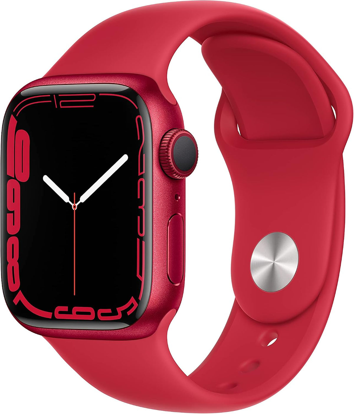 Apple Watch Series 7 (GPS + Cell,41mm) Aluminium Red Case, Red Sport Band