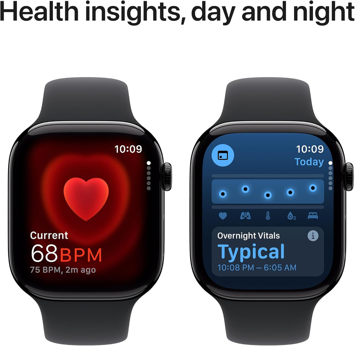 Apple Watch Series 10 (GPS + LTE, 46mm) Jet Black Aluminium + Black Sport Band - view 5