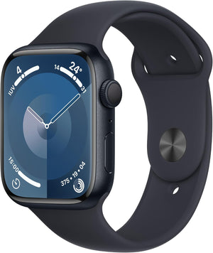 Apple Watch Series 9 (GPS, 45mm) Midnight Aluminium Case + Midnight Strap