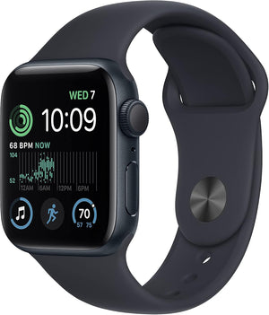 Apple Watch SE2 (GPS, 40mm) Midnight Aluminium Case + Midnight Strap