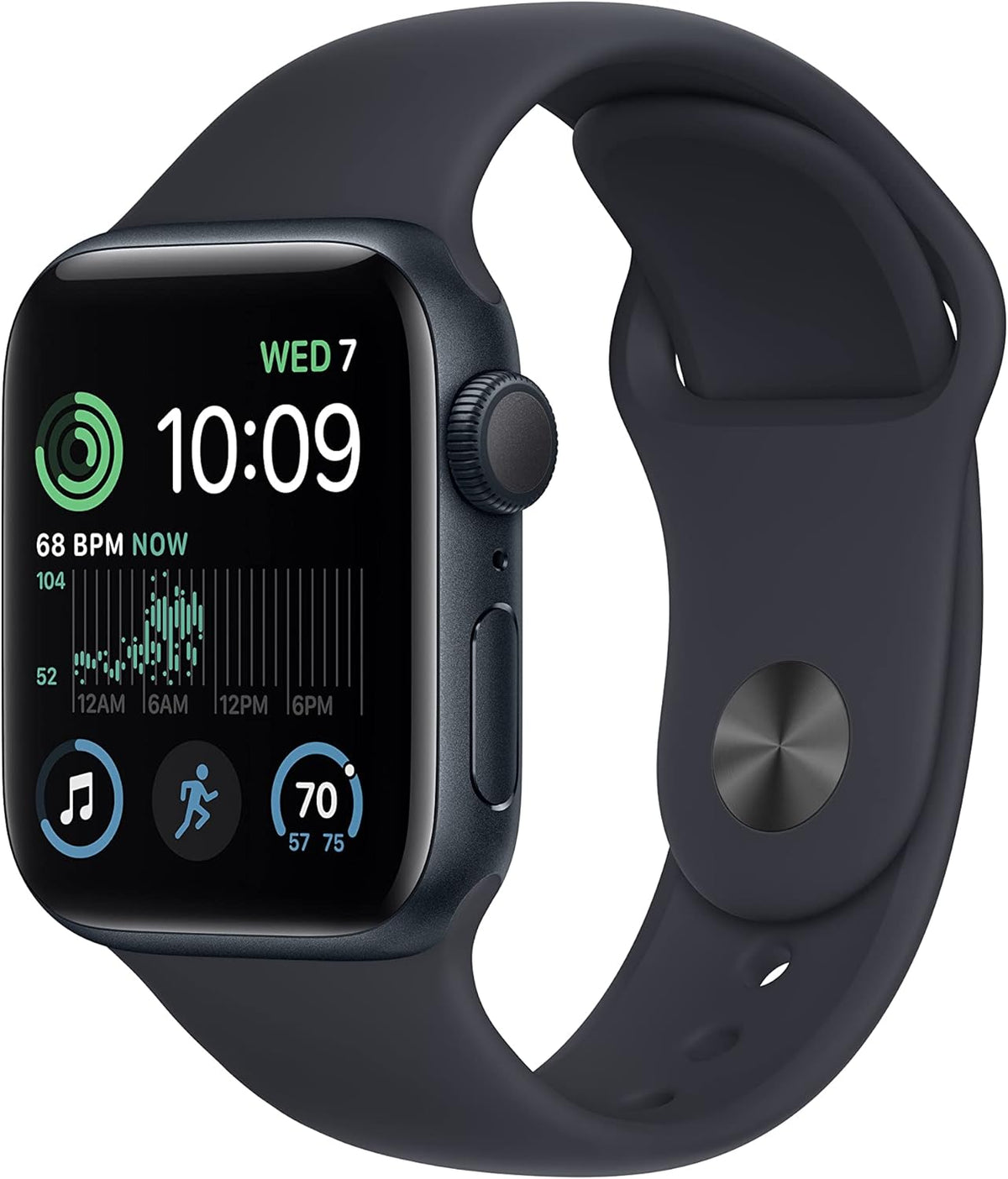 Apple Watch SE 1st Gen (GPS, 44mm) Space Grey + Black Band