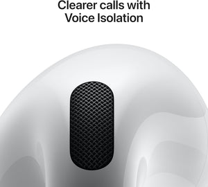 Apple AirPods 4 Wireless Bluetooth Earbuds, Spatial Audio, USB-C Charging Case