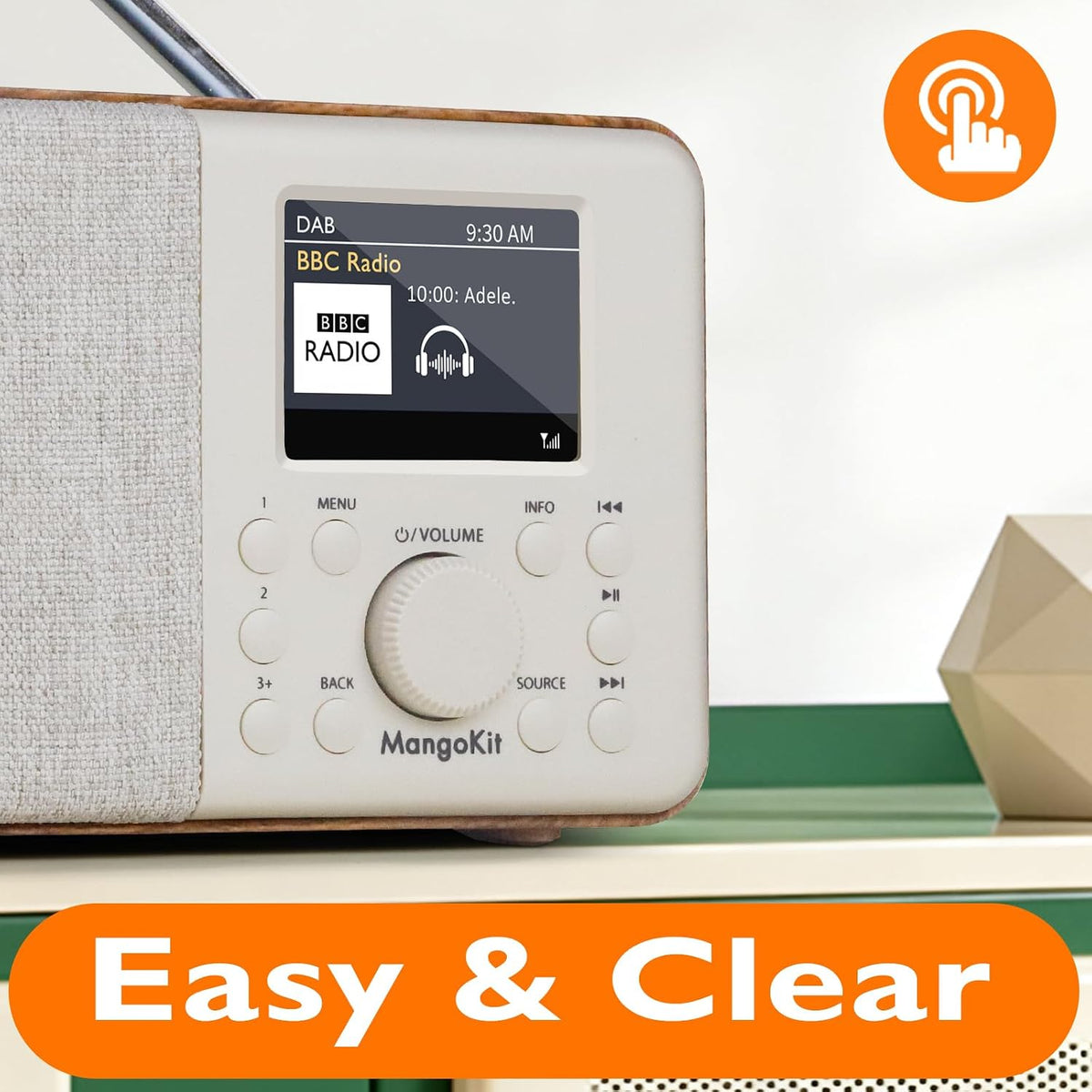 SR10 Wi-Fi/Bluetooth/DAB+/FM Internet Radio, Walnut
