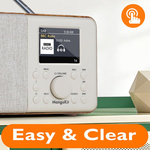 SR10 Wi-Fi/Bluetooth/DAB+/FM Internet Radio, Walnut