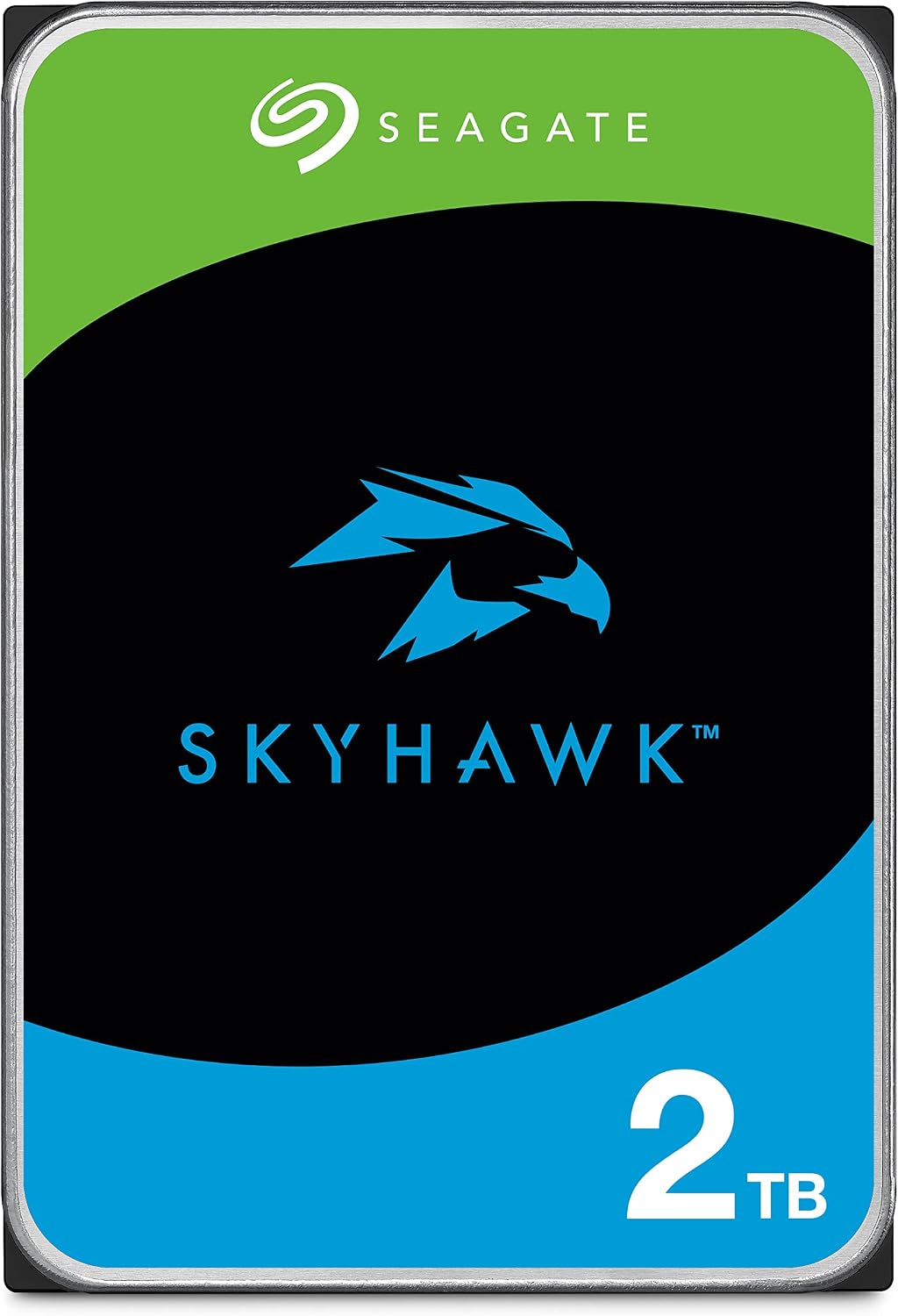 Seagate Skyhawk 2TB Internal Hard Drive, 3.5in SATA 64MB Cache
