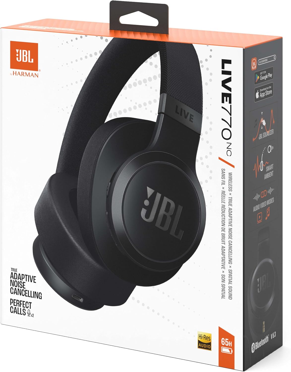 JBL Live 770NC Wireless Noise Cancelling Headphones