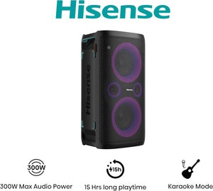 Hisense Party Storm Bluetooth Megasound Party Speaker - Black