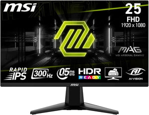 MSI MAG 255XF 24.5" Full HD 1080p Rapid IPS PC Gaming Monitor Screen - Black