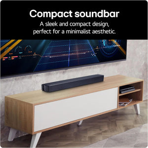 LG SQM1 2.0 Channel Compact TV Sound Bar Soundbar Home Cinema Speaker - Black 4