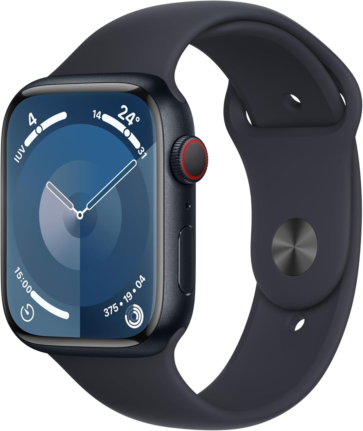 Apple Watch Series 9 (GPS, 45mm) Midnight Aluminium Case + Midnight Strap