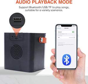 DYNASONIC B52 Kids Karaoke Machine Bluetooth Speaker 2 Microphones Black