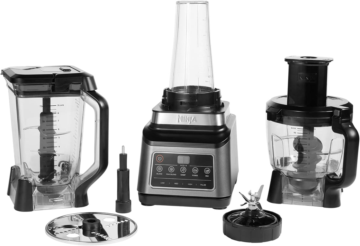 Ninja BN800UK 3-in-1 Food Processor Blender with Auto-IQ Smoothie Maker