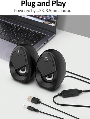 OROROW PC S208 Mini Computer Speakers