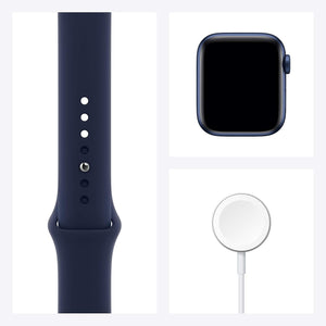 Apple Watch Series 6 (GPS, 40mm) Blue Aluminium Case + Deep Navy Strap