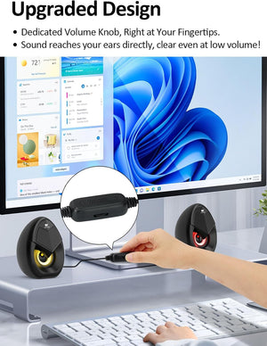 OROROW PC S208 Mini Computer Speakers