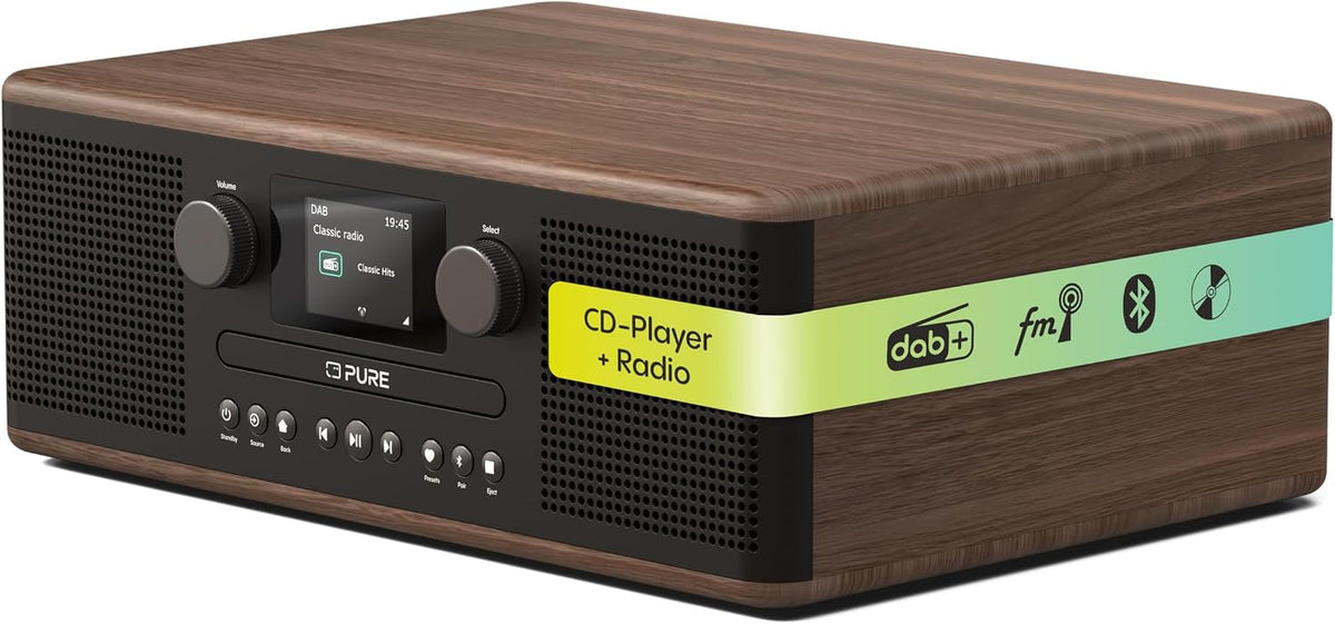 Pure Classic C-D6 CD & DAB+ Music System with Bluetooth