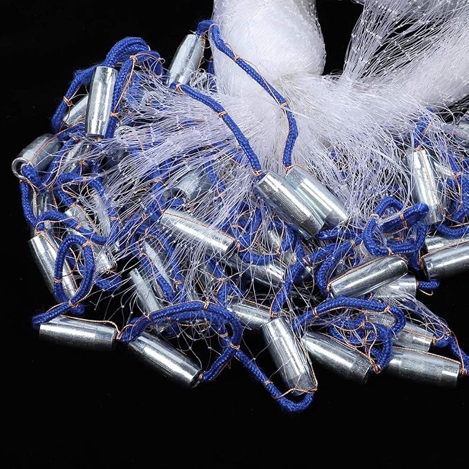Alvinlite Portable Hand Throw Fishing Cast Net, Mesh Design