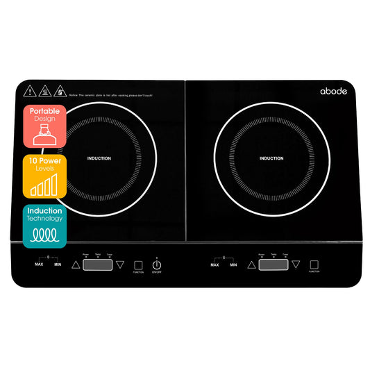 Abode AINDH2003 Double Induction Hot Plate - Black