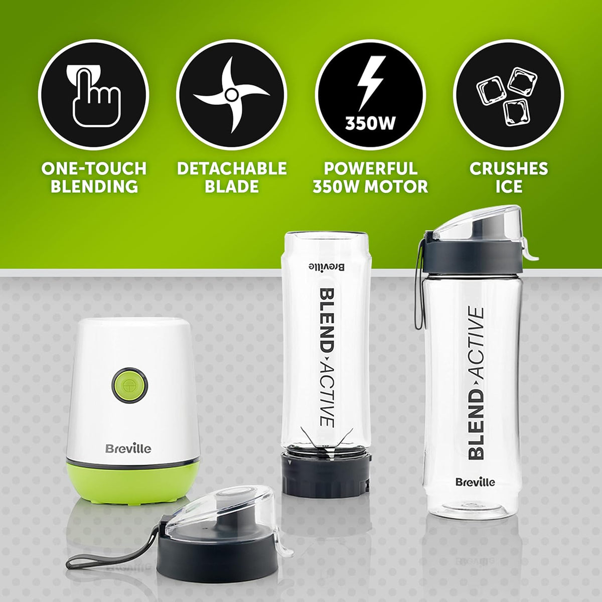Breville Active VBL246 Blender - Green & White