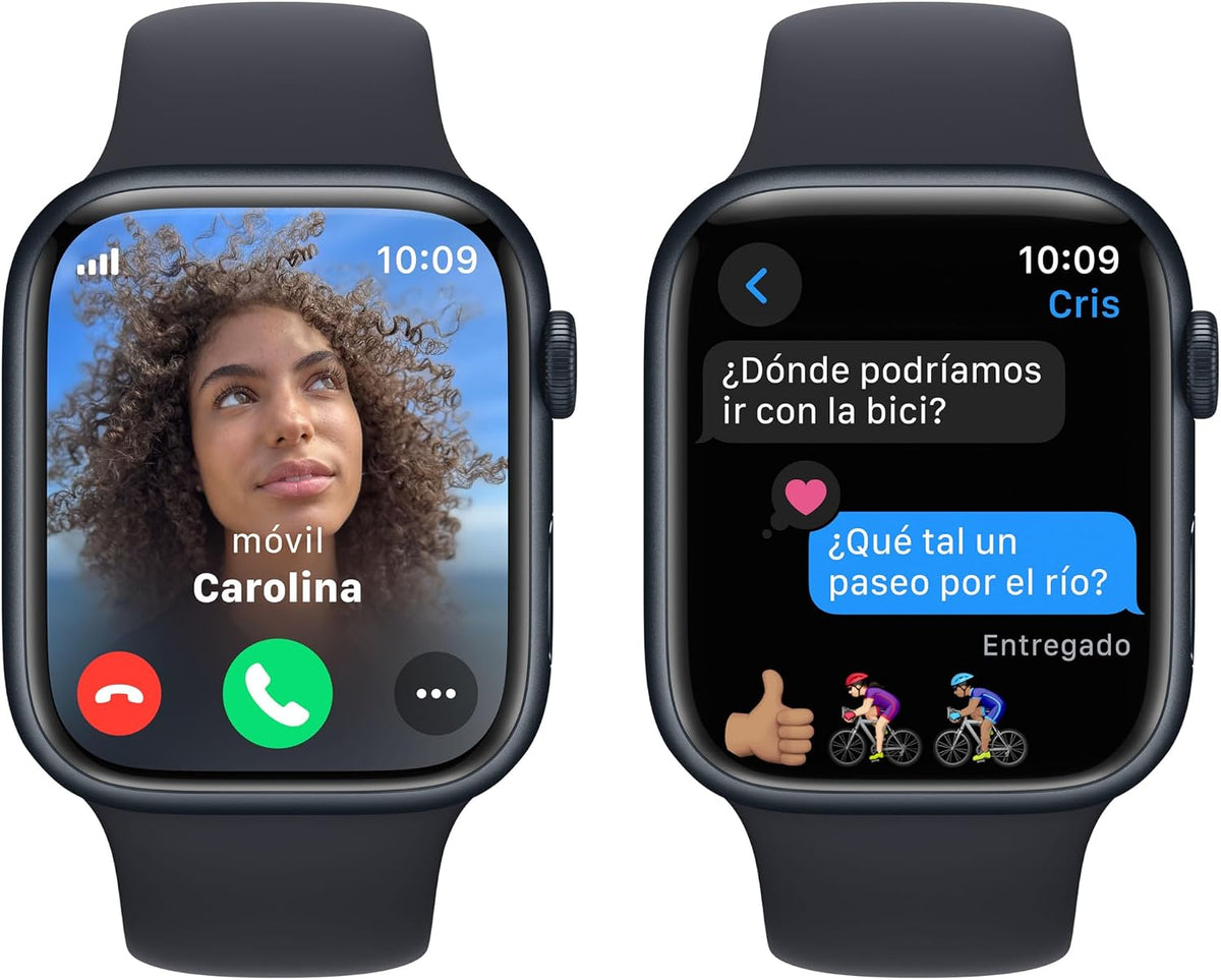 Apple Watch Series 9 (GPS, 45mm) Midnight Aluminium Case + Midnight Strap