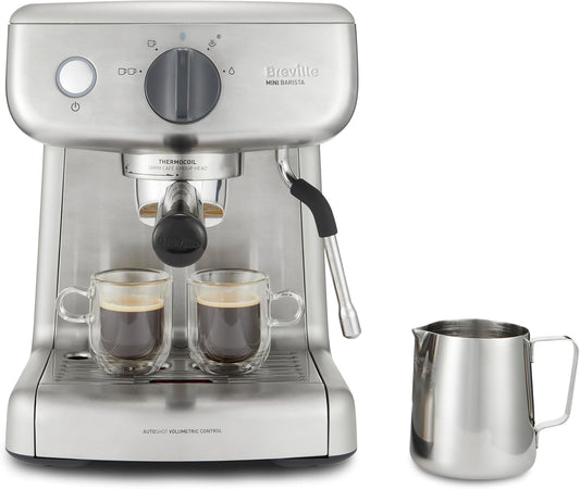 BREVILLE VCF 125 Barista Mini Espresso, Latte and Cappuccino Coffee Machine 2L