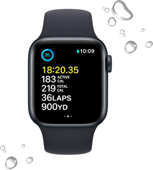 Apple Watch SE 1st Gen (GPS, 44mm) Space Grey + Black Band