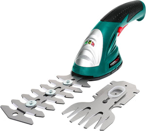 POSENPRO 7.2V Cordless 2-in-1 Hedge Trimmer Grass Shrub Shear Lithium-Ion