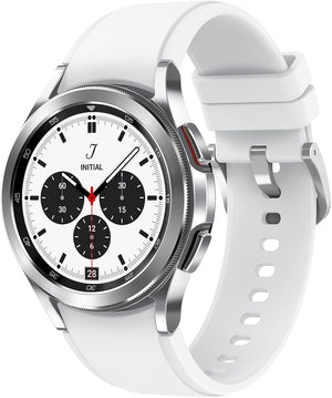 Samsung Galaxy Watch4 Classic 4G 42mm Silver Smartwatch + White Strap