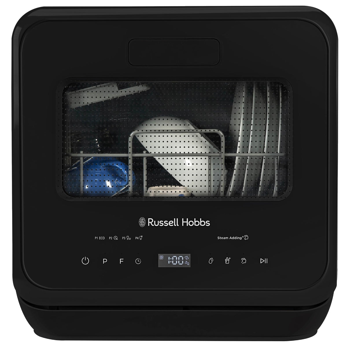 RUSSELL HOBBS RH2TTDW0D1B Table Top Dishwasher - Black - view 1