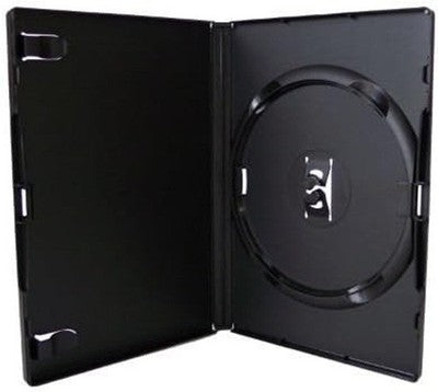 AMARAY DVD Cases 50 Pack Black 14mm Spine 1 Disc Standard Replacement Box