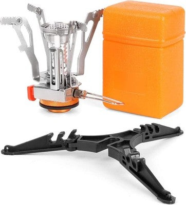 Odoland Portable Windproof Camping Stove With Foldable Tripod, Gas Stove