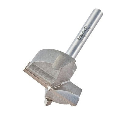 Trend 35mm Circular Hinge Bit 1/4in Shank Centring Point 104/35X1/4TC Cutter