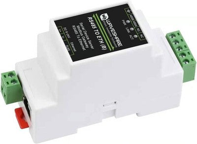 Waveshare RS485 to RJ45 Ethernet Converter Module Industrial Rail Mount