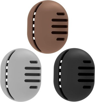 Fauxomor Makeup Sponge Holder 3PCS Silicone Travel Case Grey Black Coffee