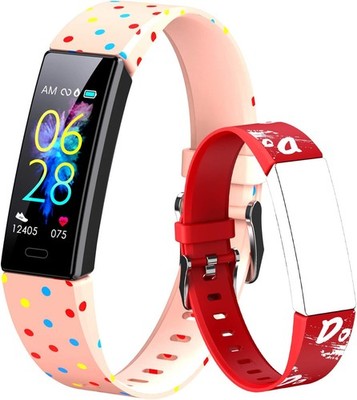 Dwfit Kids Fitness Tracker IP68 Pedometer Heart Rate Sleep Monitor Sports Watch
