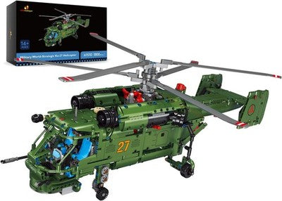 Jmbricklayer Military Helicopter Set, 1800-Piece Model For Collectors
