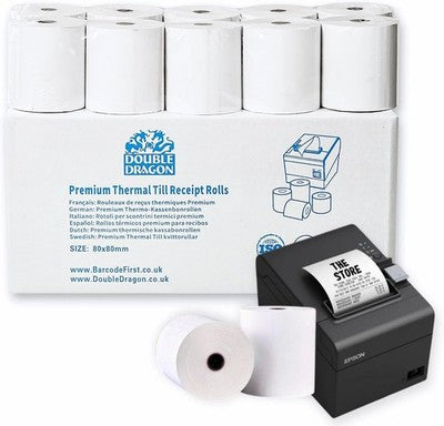 40 Rolls 80x80mm Thermal Paper Receipt Rolls for EPOS POS Till Epson Star