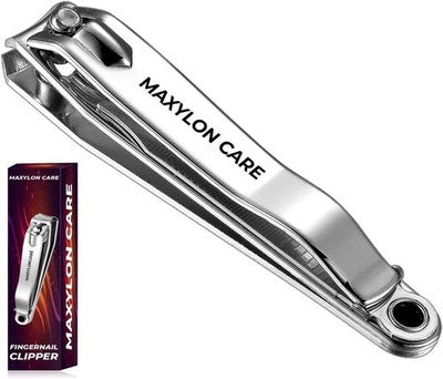 Maxylon Care Stainless Steel Nail Clippers, Heavy Duty For Thick Nails